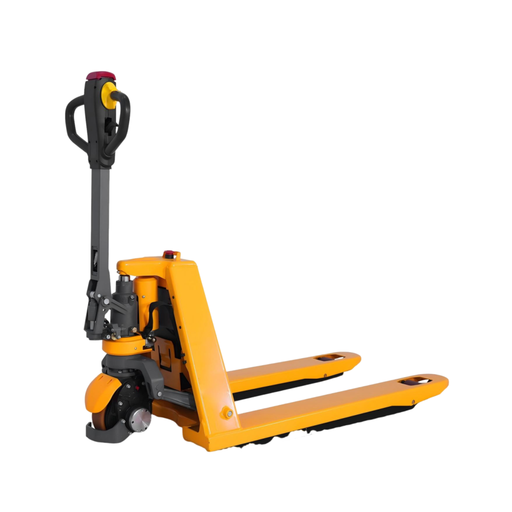 Electric Pallet Truck – Compact, Turtle Mode_4Dock